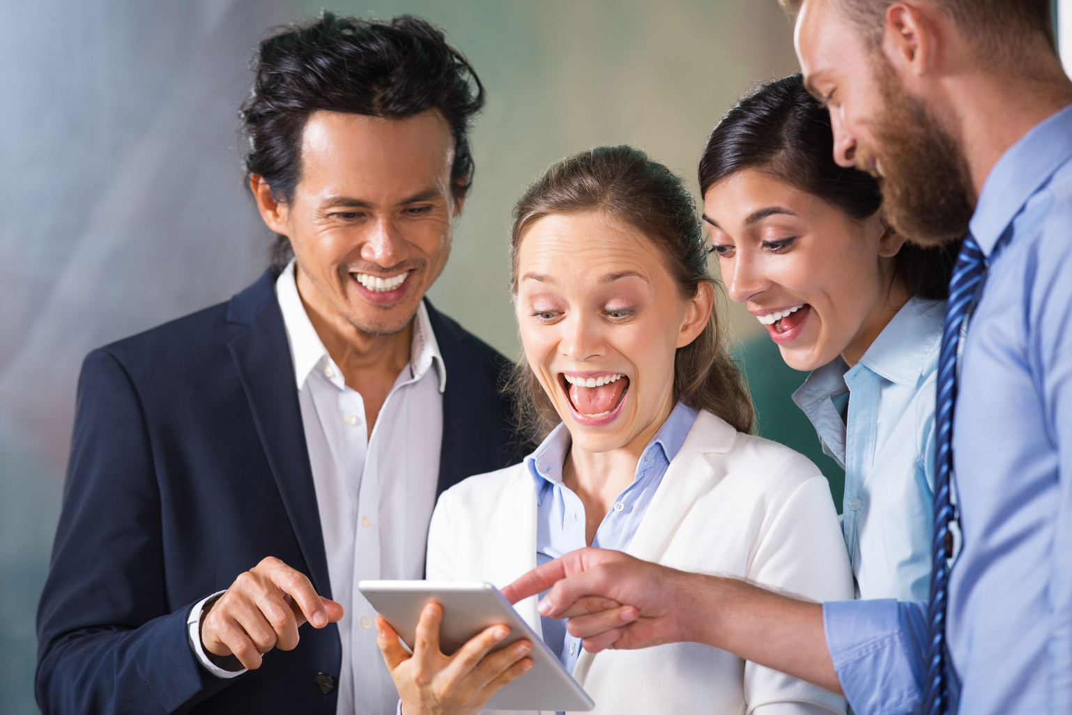 Surprised Business People